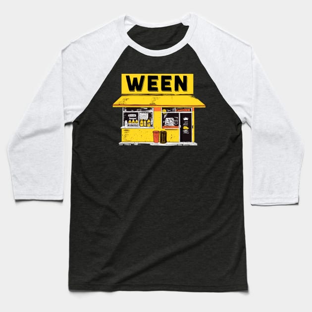 Ween - Original Fan Artwork Baseball T-Shirt by unknown_pleasures